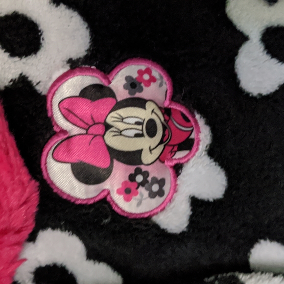 💜 cute 3T Disney Minnie Pink and black fleece jacket - Picture 3 of 7